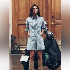 Zara Denim Mini Dress